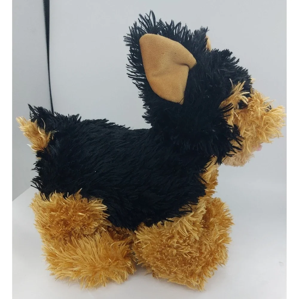 Build A Bear Promise Pets Yorkshire Terrier Yorkie Black & Gold Plush Toy